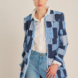 Chaqueta tweed jeans blue