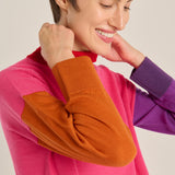 Jersey cuello vuelto rosa