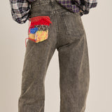 Pantalon vaquero charlie gris