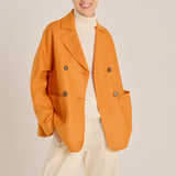 Chaqueta paño mandarina