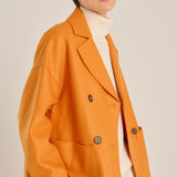 Chaqueta paño mandarina