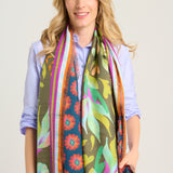 وشاح فاخر بنقشة الغابة