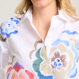 multi floral shirt