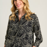 Camisa bordada negra