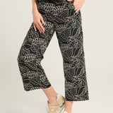 Pantalón bordado negro