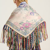 Pañuelo aloeuw fleco seda estampado