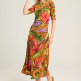 Vestido florart brown