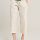 Pantalón crema flor