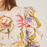 Tropical Scarf Sand Shirt