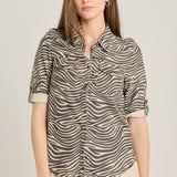 Ivory Zebra Overshirt