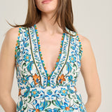 Floral tile dress