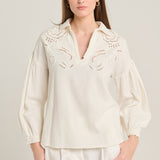 Zinnia Ecru Blouse