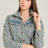 Multicolor denim jacket