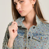 Multicolor denim jacket