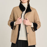 Sara Suede Lagoon Coat