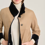 Sara Suede Lagoon Coat
