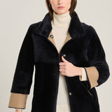 Sara Suede Lagoon Coat