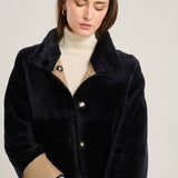 Sara Suede Lagoon Coat