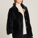 Sara Suede Lagoon Coat