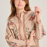 Camisa bird poetry soft pink