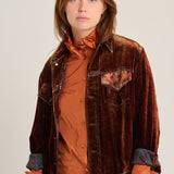 Chaqueta kanpur/s terciopelo cobre
