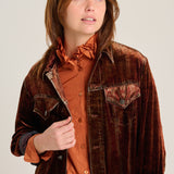 Chaqueta kanpur/s terciopelo cobre