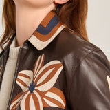 Chaqueta flower cutwork