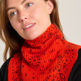Keelin orange and red bandana scarf
