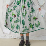 Falda mona green
