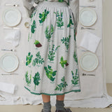 Falda mona green