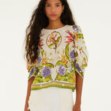 Tropical Scarf Sand Shirt