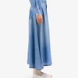 Falda aloe vaquera seda