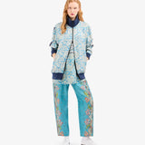 Pantalón aloe spring turquesa estrecho