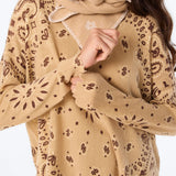 Mela Bandana Bico Latte Anise Sweater