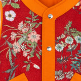 Chaleco Josephine  floral naranja