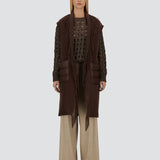 Chaleco paño chocolate