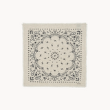 Hachico Bico White Gray Scarf