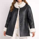 جاكيت أراسيلي من صوف الميرينو الأسود