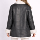 جاكيت أراسيلي من صوف الميرينو الأسود