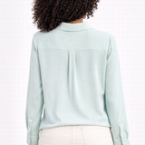 قميص بلانكا بلون أزرق مخضر