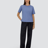 Top  Azzurro Grigiato