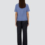 Top  Azzurro Grigiato