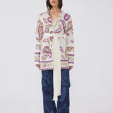 Cardigan jude jacquard cream