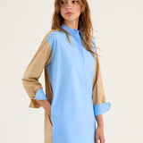 Vestido camel blue