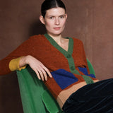 Chaqueta multicolor alpaca