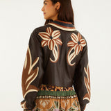 Chaqueta flower cutwork