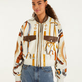 Bomber equestrian scarf