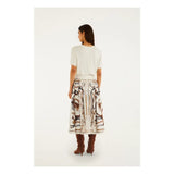 Falda equestrian scarf winter white