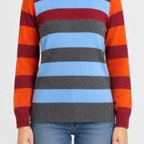 Jersey punto rayas multicolor