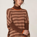 Joanna Sweater brw/coffee/orange